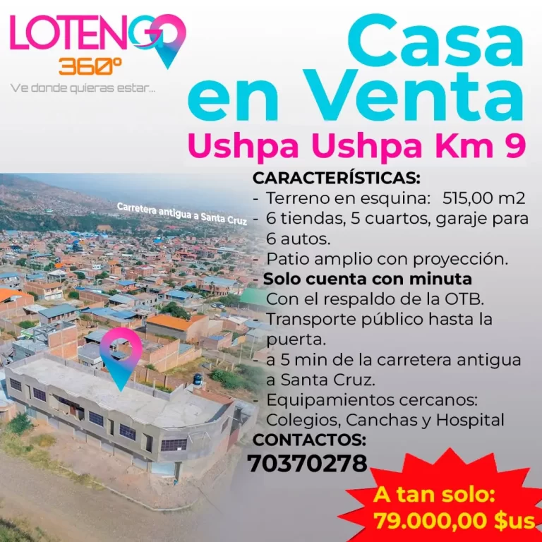 Casa en Venta «Ushpa Ushpa»
